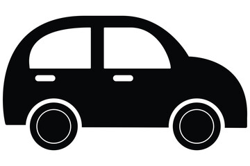 Car icon, classic car with vintage style, vehicle for transportation