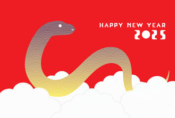 巳年, 巳, 蛇, 年賀状, 2025, はがき, 新年, 2025年, お正月, テンプレート, スネーク, 手描き, 干支, 年賀はがき, 新春, 迎春, 謹賀新年, 和風, 和柄, 祝賀, イラスト, 筆, かっこいい, ベクター, シンボル, シルエット, 水彩, アイコン