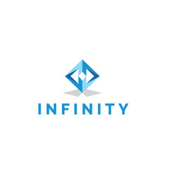 vector illustration of the infinity logo icon as a symbol of Eternal elegance minimalist and modern, a timeless infinity symbol