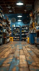 Obraz premium Defocused Blurred Hardware Store Interior