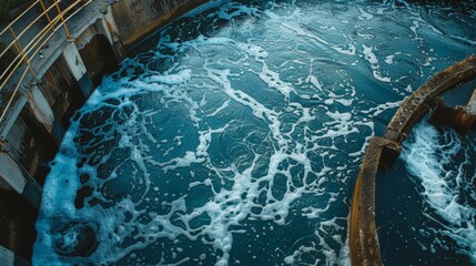 the tertiary treatment phase, where advanced filtration and disinfection methods further purify the wastewater to meet environmental standards