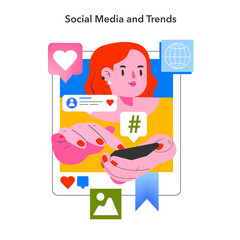 Momentary Marketing illustration. Vector illustration