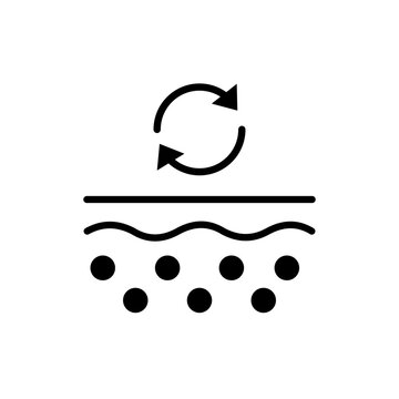 Regenerate Skin Icon Illustration