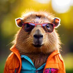 capybara with sunglasses