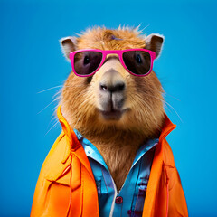 capybara with sunglasses
