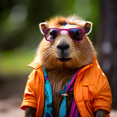 capybara with sunglasses