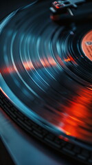 close up of a vinyl record