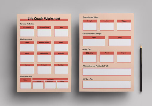 Life Coach Worksheet
