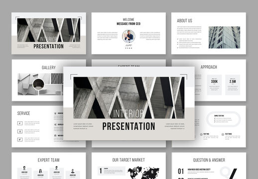 Interior Portfolio Presentation Layout