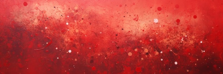 Abstract oil paint texture on canvas. Red background.