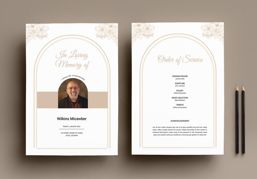 Memorial Service Programs