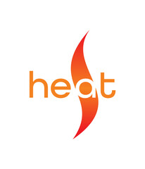 flame and heat concept. heat logo
