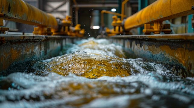 the electrocoagulation technique, where electrical charges destabilize and aggregate suspended solids and contaminants for removal