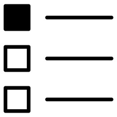 Obraz premium list icon