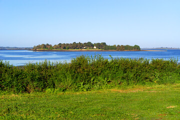 Bailleron island in the Morbihan gulf. 