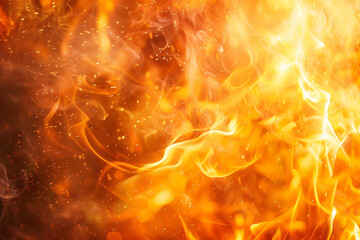 Flames reach for the heavens, ablaze with life - obrazy, fototapety, plakaty