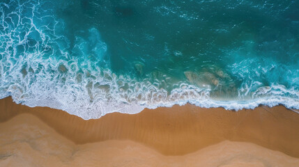 The ocean is calm and the waves are small