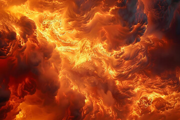 Flames lick the sky with fervent intensity