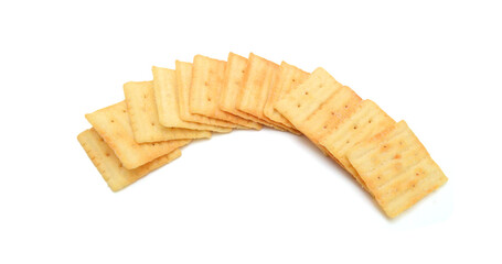 Cracker isolated on white background