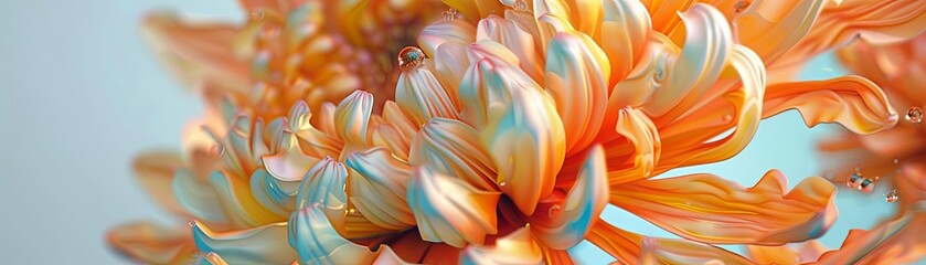 A stunning macro image of a chrysanthemum flower in full bloom