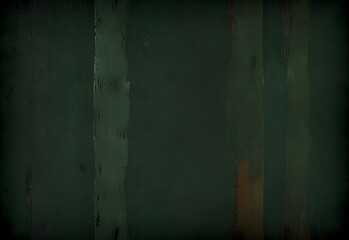 A dark forest green backdrop with rusty, distressed textures, including worn-out patches and faded lines, generative AI