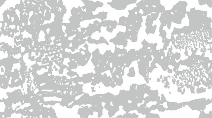 White and gray rusty spot, smudges pattern. Grunge stains background. Monochrome rough distressed seamless texture. Scuffs age dirt wallpaper. Vector 