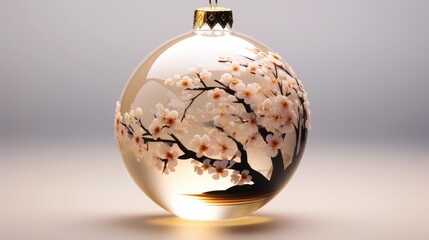 glass globe on white