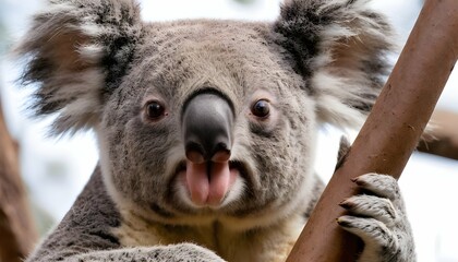 A Koala With Its Nose Twitching As It Sniffs For F  2