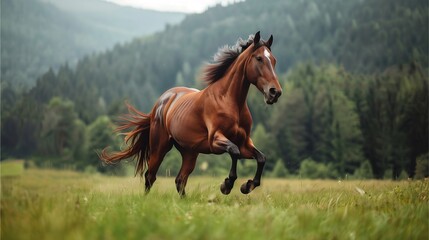 Fototapeta premium horse in the meadow