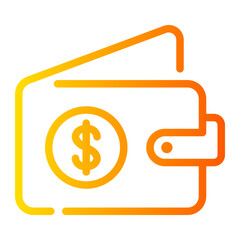 wallet gradient icon
