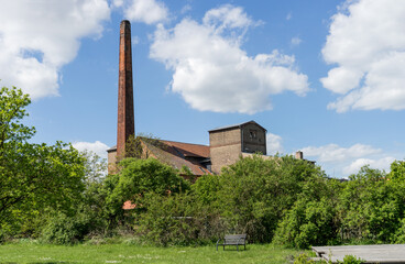 Fototapeta premium Natural garden with old distillery in Ribbeck, Brandenburg, Germany