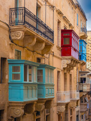 Alley in the old town of Valetta, Malta