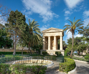 Lower Barakka Gardens in the waterfront of Valetta (Il-Belt), Malta