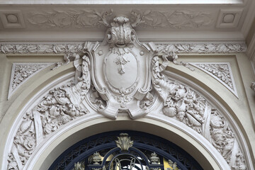  Fragment of historical house in Monte-Carlo in Monaco