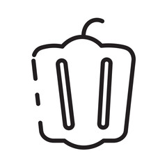 Food Herb Paprika Line Icon