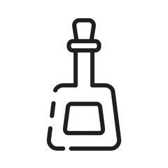 Herb Meditation Bottle Line Icon