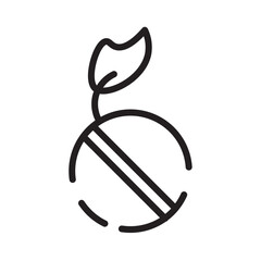Herb Tablet Medical Line Icon
