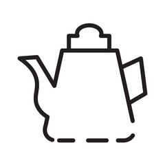 Hot Pot Tea Line Icon