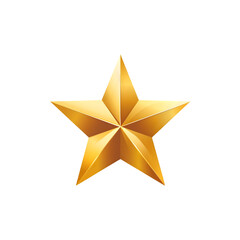 Obraz premium Star winner rating review icon isolated on a transparent background