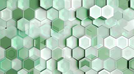 Soft mint hexagonal design, a nod to spa-tech aesthetics.