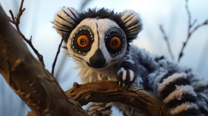 lemur on tree