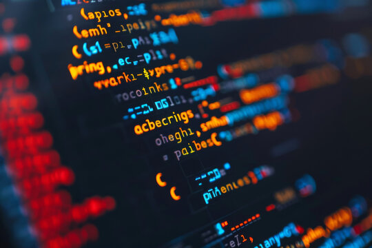 A computer screen with a lot of code on it