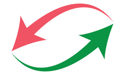 Up and Down Arrows sign on transparent background, white filled symbol. EPS 10.