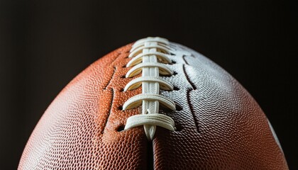close up of a football