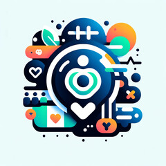 Obraz premium ActiveFit Exercise App Logo Design