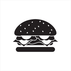 Set of Fast Food Silhouettes,sandwich silhouette vector illustration,Fast food and Coffee cup icons set vector silhouette