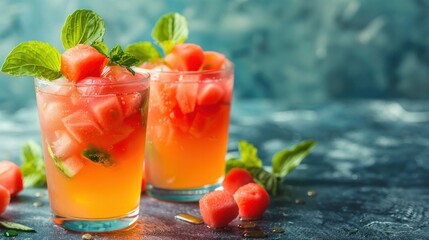 Honey Watermelon Cooler A Refreshing and Colorful Summer Delight