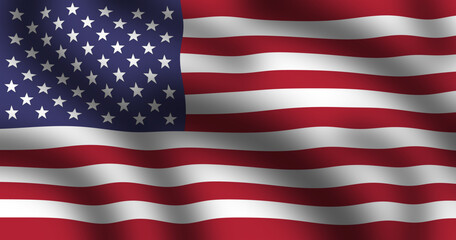 USA flag, US waving  flag, American natiolal flag