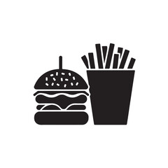 Set of Fast Food Silhouettes,sandwich silhouette vector illustration,Fast food and Coffee cup icons set vector silhouette