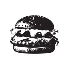 Set of Fast Food Silhouettes,sandwich silhouette vector illustration,Fast food and Coffee cup icons set vector silhouette